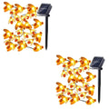 Set 2 x Instalatie solara cu 30 albinute LED, alb cald