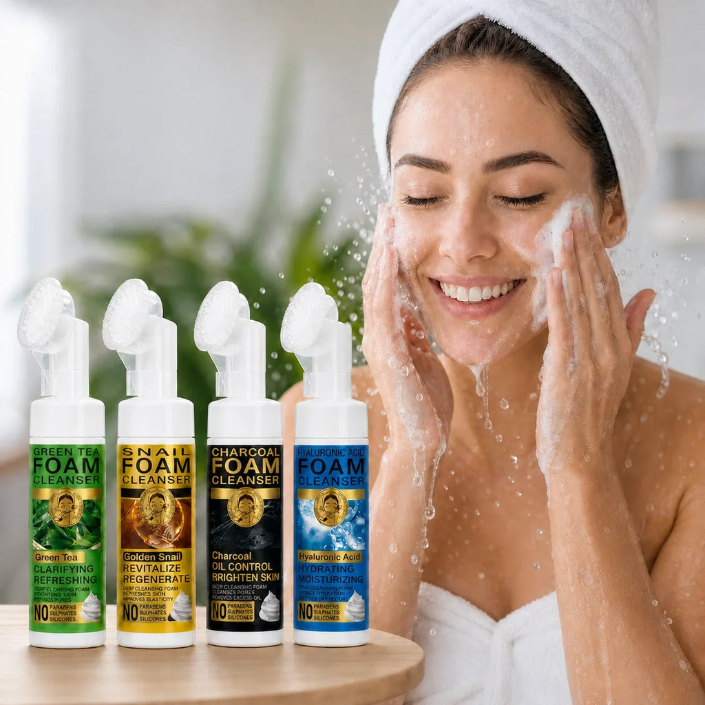 Pachet Promo 1+1 GRATIS - Spuma de curatare faciala cu Perie de Silicon, 150ml